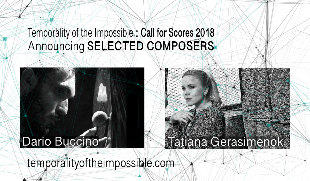Call for Scores 2018 :: Selected Composers